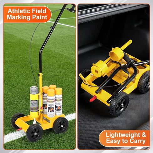 Parking Lot Striping Machine, 2-4 inch Adjustable Stripe Width, Striping Line Marking Machine Compatible with Professional Inverted Striping Spray Paint, Designed for Fast Accurate Marking in Saudi Arabia
