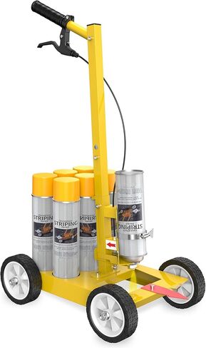 Parking Lot Striping Machine, Striping Line Marking Machine, Compatible with Professional Inverted Striping Spray Paint, Line Paint Striper Machine for Fast and Accurate Marking in Kuwait