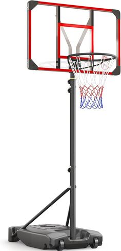 Kids Basketball Hoop Outdoor 4.82-8.53ft Adjustable, Portable Basketball Hoops & Goals for Kids/Teenagers/Youth in Backyard/Driveway/Indoor, with Enlarged Base and PC Backboard in Kuwait