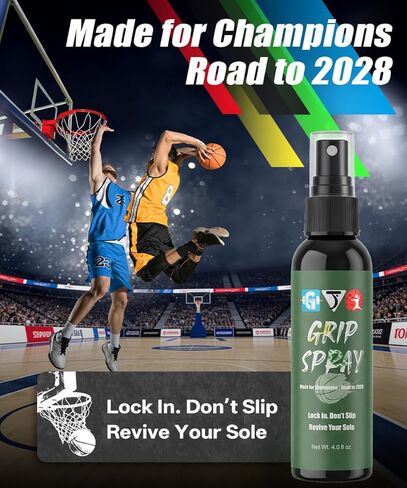بخاخ قبضة كرة السلة بوزن 118 مل، 2 في 1 لاستعادة وتحسين حذاء Spritz ذو النعل غير اللاصق من ملحق كرة السلة in Kuwait