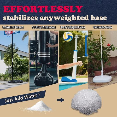 AceGold Sand & Sand Bag Alternative Polymer | Base Weighted Gel Replaces 625 lbs. Sandbags to Anchor Portable Basketball Hoops, Umbrellas, Pool Hoops & Items with a Base from Falling | 25oz in Saudi Arabia