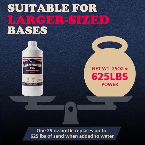 AceGold Sand & Sand Bag Alternative Polymer | Base Weighted Gel Replaces 625 lbs. Sandbags to Anchor Portable Basketball Hoops, Umbrellas, Pool Hoops & Items with a Base from Falling | 25oz in Saudi Arabia