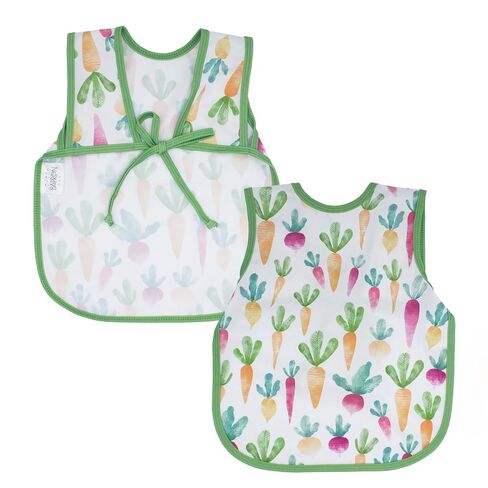 BapronBaby Neutral Foodie Bapron - No Neck Tie Safer Bib for Baby & Toddler - Soft Waterproof Stain Resistant - Machine Washable - Sz Baby/Toddler 6m-3T in Kuwait