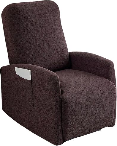 Recliner Chair Covers 4 Pieces Waterproof Small Recliner Sofa Slipcover Stretch Recliner Slipcover for Lazyboy Recliner Chair with Storage Pocket Furniture Protector for Living Room，Grey in Kuwait