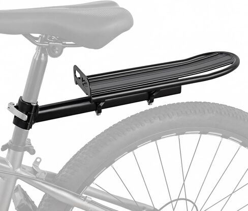 رف خلفي للدراجة، رف شحن الدراجة قابل للتعديل مع مشبك سريع التحرير يتضمن أشرطة ربط in Kuwait