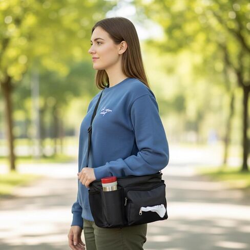 حقيبة كبيرة لمقود الدراجة، حقيبة تخزين أمامية كبيرة للدراجة، حقيبة شفافة مقاس 9 بوصات مع حزام كتف in Kuwait