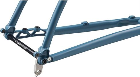 Ritchey Outback Break-Away Disc Frameset - Travel-Friendly, Heat-Treated Triple-Butted Logic II Aluminum, Carbon Adventure Fork, Flat Mount Disc Brake Compatibility, Blue, Small in Saudi Arabia