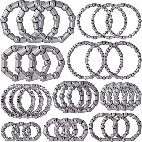 30 قطعة من محامل الدراجة، كرات الدراجة، أجزاء دراجة BMX، قفص ثابت لمحمل الكرة للدراجات 4 مم إلى 8 مم / 1/6 بوصة إلى 1/3 بوصة ملحقات إصلاح (فضي) in Kuwait