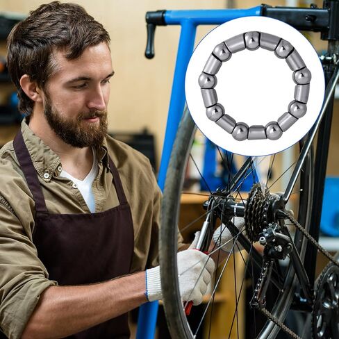 30 قطعة من محامل الدراجة، كرات الدراجة، أجزاء دراجة BMX، قفص ثابت لمحمل الكرة للدراجات 4 مم إلى 8 مم / 1/6 بوصة إلى 1/3 بوصة ملحقات إصلاح (فضي) in Kuwait