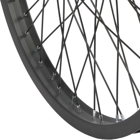 عجلة بي إم إكس 20 × 1.75 48 ساعة، عجلة أمامية وخلفية مع عجلة حرة أحادية السرعة وحافة ألومنيوم، أسود in Kuwait