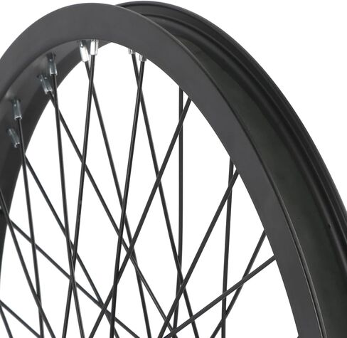 عجلة بي إم إكس 20 × 1.75 48 ساعة، عجلة أمامية وخلفية مع عجلة حرة أحادية السرعة وحافة ألومنيوم، أسود in Kuwait