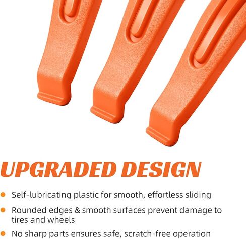 3 قطع من أذرع إطارات الدراجة، مجموعة إصلاح إطارات الدراجة المطورة، ملاعق الإطارات شديدة التحمل، أداة إزالة الإطارات لإطارات الطرق أو الدراجات الجبلية، ضرورية لمجموعة إصلاح إطارات الدراجات in Kuwait