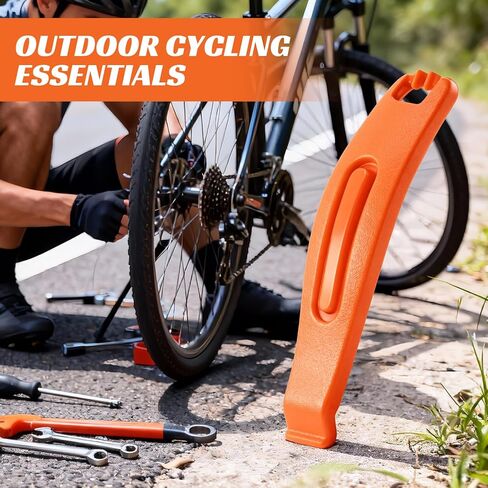 3 قطع من أذرع إطارات الدراجة، مجموعة إصلاح إطارات الدراجة المطورة، ملاعق الإطارات شديدة التحمل، أداة إزالة الإطارات لإطارات الطرق أو الدراجات الجبلية، ضرورية لمجموعة إصلاح إطارات الدراجات in Kuwait