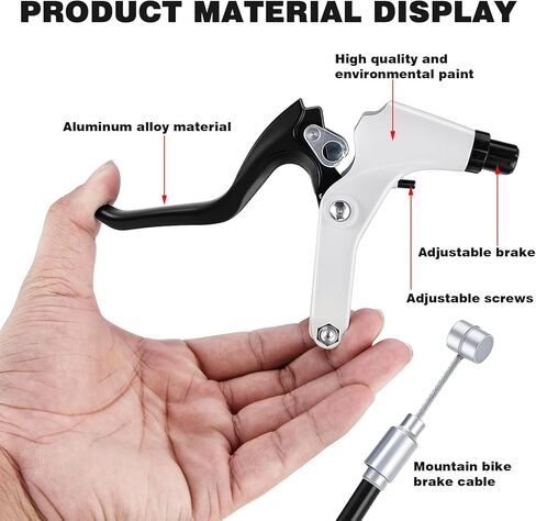 V Bike Brakes,Complete Universal Bicycle Brakes,Include V Brakes,Bike Brake Cable,Bike Brake Levers-Tool Wrenches,for Most Mountain Bikes and Road Bikes in Saudi Arabia