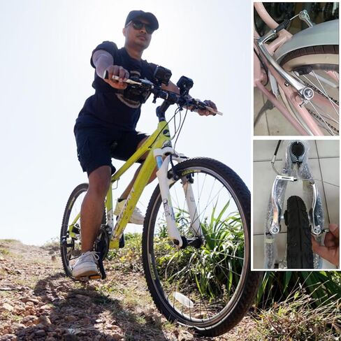 V Bike Brakes,Complete Universal Bicycle Brakes,Include V Brakes,Bike Brake Cable,Bike Brake Levers-Tool Wrenches,for Most Mountain Bikes and Road Bikes in Kuwait