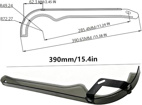 Bike Chain Guard - PP Protective Cover for Road/Mountain/Folding Bikes, Ideal for Chain Protection During Daily Riding & Bike Modification/Replacement in Saudi Arabia
