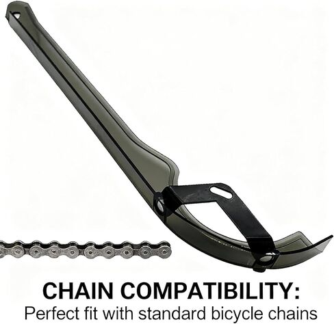Bike Chain Guard - PP Protective Cover for Road/Mountain/Folding Bikes, Ideal for Chain Protection During Daily Riding & Bike Modification/Replacement in Saudi Arabia