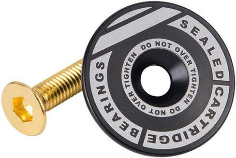 SYCOOVEN Mountain Bike 4444S Headset 44mm 1-1/8" Bike Headset Spacer, Aluminium Alloy Bicycle Headset Kit, Bearing Semi Integrated Straight Tube Fork Internal (Black) in Kuwait