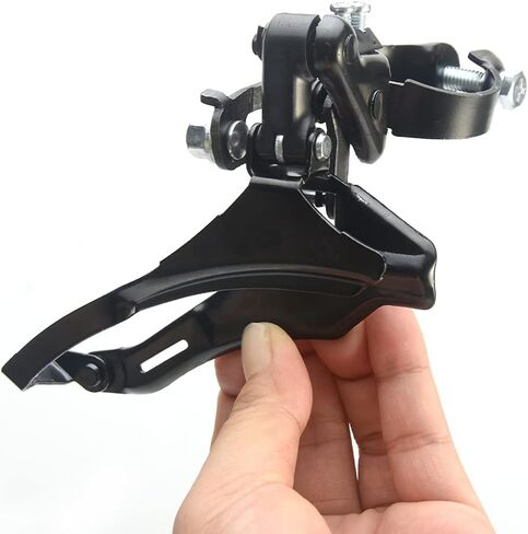 SYCOOVEN Bike Front Derailleur, Universal Bicycle Derailleur, Steel Speed Changer TZ 30 Replacement, Speed Front Dialer for BMX/Cruisers/Electric/Folding/Hybrid/Mountain Bikes (Pull Up) in Kuwait