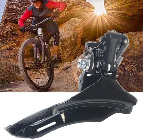SYCOOVEN Bike Front Derailleur, Universal Bicycle Derailleur, Steel Speed Changer TZ 30 Replacement, Speed Front Dialer for BMX/Cruisers/Electric/Folding/Hybrid/Mountain Bikes (Pull Up) in Kuwait