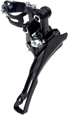 SYCOOVEN Bike Front Derailleur, Universal Bicycle Derailleur, Steel Speed Changer TZ 30 Replacement, Speed Front Dialer for BMX/Cruisers/Electric/Folding/Hybrid/Mountain Bikes (Pull Up) in Kuwait