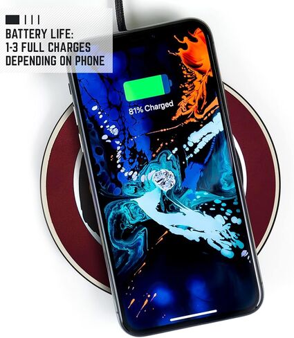 شاحن لاسلكي بجامعة ولاية فلوريدا مع شعار سيمينول مضيء وبنك طاقة مدمج للشحن السلكي واللاسلكي. شاحن هاتف لاسلكي محمول 100% in Kuwait