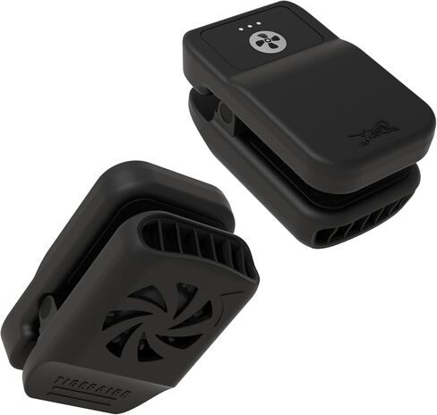 Tigeraire Lil Breezy Clip-On Hat Fan – Mini Personal Portable Hat Fan with 8 MPH Airflow, 6H Runtime | Face Cooling for Golf, Outdoor Sports, Travel | Silent & Rechargeable | Hat Clip Design - Black in Kuwait