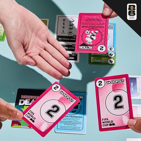 Monopoly Deal FIFA World Cup 2026 Edition Game – Officially Licensed FIFA World Cup Soccer Card Game for Kids – Ages 8+ – 2 to 5 Players – 15 Mins. in Saudi Arabia