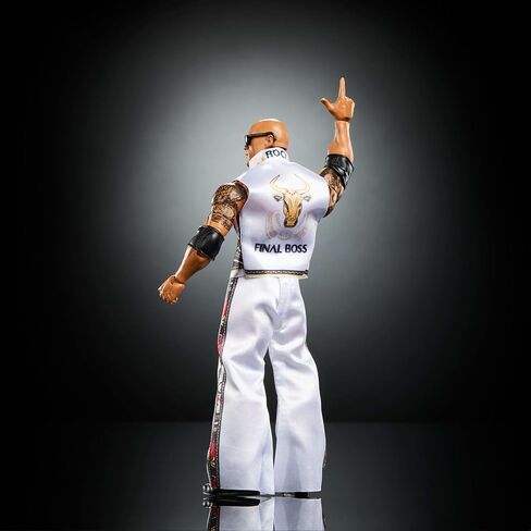 Mattel WWE Ultimate Edition Action Figure & Accessories Set, The Rock Final Boss 6-inch Collectible with Swappable Heads & Hands, 30 Articulation Points in Saudi Arabia