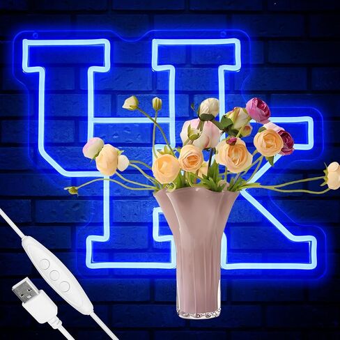 University Basketball Team Neon Sign, Light Up Dimmable College Hawk Team Logo Led Neon Sign Light Hanging for Wall Decor, Bedroom, Dormitory, Man Cave, Birthday Christmas Gift in Saudi Arabia