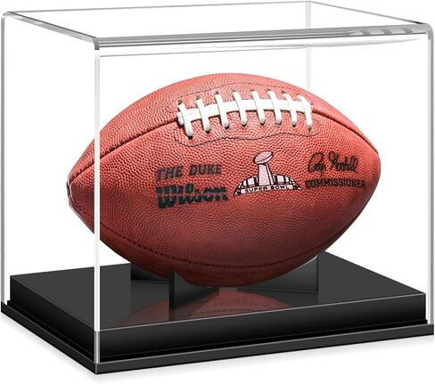 حافظة عرض كرة القدم KKU، حافظة عرض كرة قدم أكريليك، حامل كرة قدم موقع، لا يلزم تجميع صندوق عرض كرة القدم مع حامل عرض كرة قدم مدمج قابل للإزالة in Kuwait