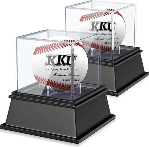 KKU Football Display Case, Acrylic Football Case Display Case Autographed Football Holder, No Assembly Required Football Display Box with Removable Built-in Football Display Stand in Saudi Arabia
