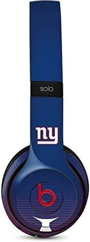 غلاف صوتي من Skinit متوافق مع Beats Solo 3 Wireless - تصميم مرخص رسميًا من NFL New York Giants Breakaway in Saudi Arabia