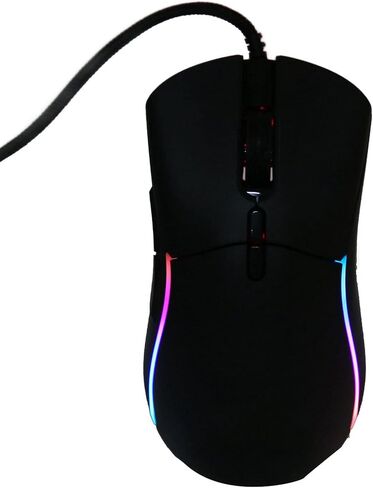 ألعاب الكمبيوتر الشخصي، ماوس سلكي بإضاءة خلفية 12800 نقطة في البوصة RGB، ماوس USB مريح خفيف الوزن لأجهزة الكمبيوتر المحمول المكتبية in Kuwait
