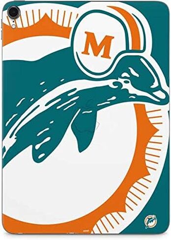 Skinit Decal Tablet Skin Compatible with iPad Pro 13in M4 (2024) - Officially Licensed NFL Miami Dolphins Retro Logo Design in Saudi Arabia