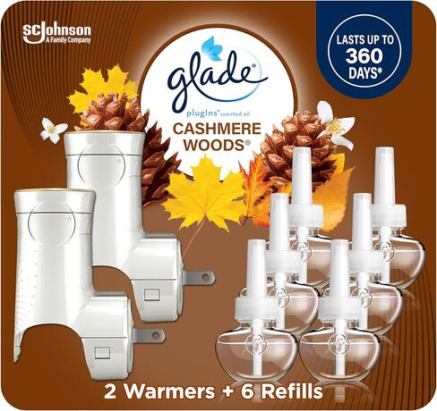 Glade PlugIns Refills Air Freshener Starter Kit, Scented and Essential Oils for Home and Bathroom, Hawaiian Breeze, 4.02 Fl Oz, 2 Warmers + 6 Refills in Kuwait