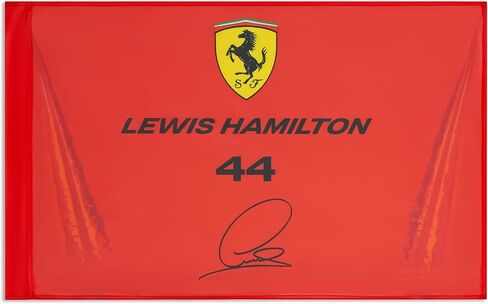 Scuderia Ferrari F1 Lewis Hamilton Flag - Red - 36 x 24 Inch in Kuwait