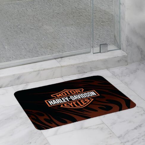 Northwest Harley-Davidson Grunge Flames Small Mat, Motorcycle Inspired Non-Slip Floor Accent, 15 x 20 in in Saudi Arabia