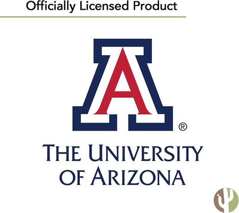 Desert Cactus University of Arizona Neck Tie UA Wildcats 100% Polyester Necktie with Logo, Officially Licensed (Style B) in Saudi Arabia
