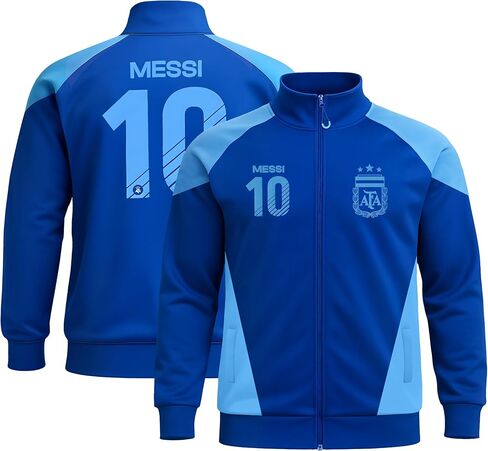 Icon Sports Officially Licensed Argentine Football Association Lionel Messi Track Jacket - Unisex Kids in Saudi Arabia