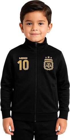 Icon Sports Officially Licensed Argentine Football Association Lionel Messi Track Jacket - Unisex Kids in Saudi Arabia