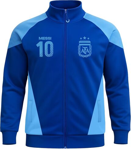 Icon Sports Officially Licensed Argentine Football Association Lionel Messi Track Jacket - Unisex Kids in Saudi Arabia