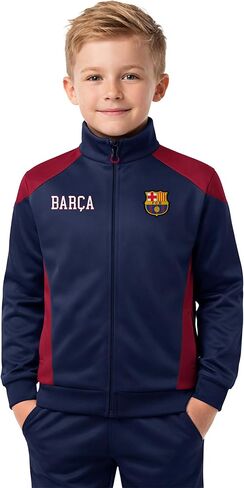 Icon Sports Officially Licensed FC Barcelona Soccer Track Jacket - Unisex Kids in Saudi Arabia