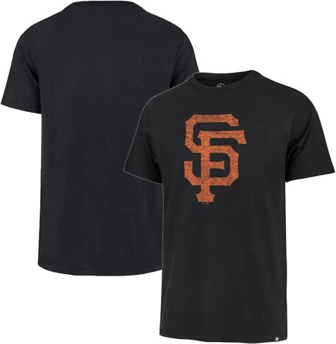 47 Brand MLB Men's Team Color Distressed Imprint Primary Logo Short Sleeve Baseball T-Shirt in Kuwait