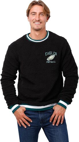 FOCO Philadelphia Eagles NFL Mens Sherpa Crewneck Sweater - M in Saudi Arabia