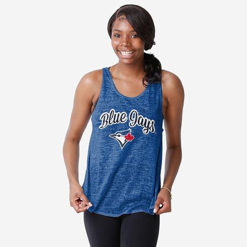 FOCO MLB Womens MLB Team Logo Burn Out Sleeveless Shirt Top in Saudi Arabia