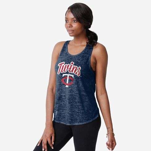 FOCO MLB Womens MLB Team Logo Burn Out Sleeveless Shirt Top in Saudi Arabia