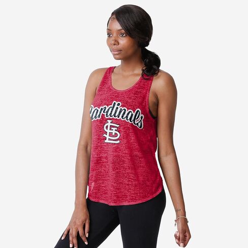 FOCO MLB Womens MLB Team Logo Burn Out Sleeveless Shirt Top in Saudi Arabia