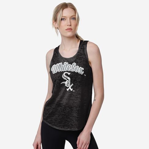 FOCO MLB Womens MLB Team Logo Burn Out Sleeveless Shirt Top in Saudi Arabia
