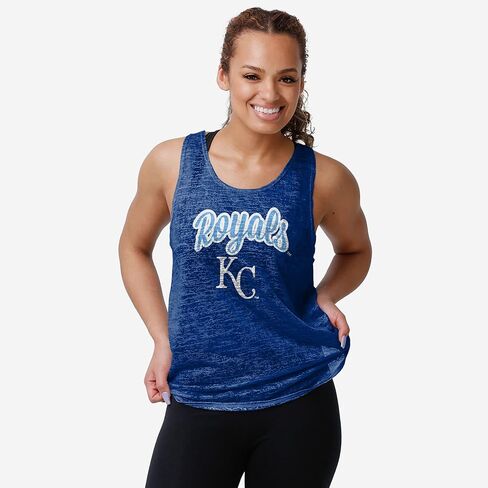 FOCO MLB Womens MLB Team Logo Burn Out Sleeveless Shirt Top in Saudi Arabia